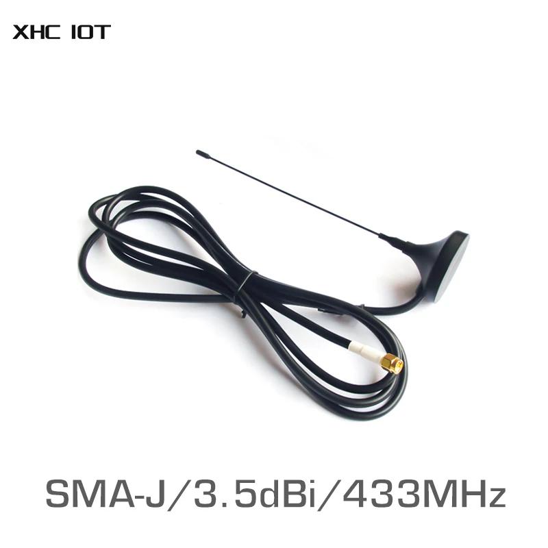 433MHz  UHF  ׳, SMA  3.5dBi ̵ ڼ ̽, ſ TX433-XP-100 ׳, 433M XHCIOT, 4 
